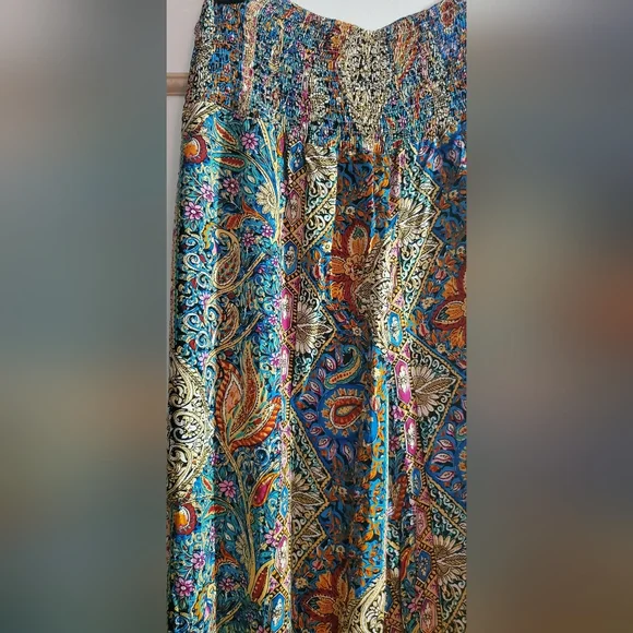 Colorful Paisley Pants-NWOT - Picture 3 of 5